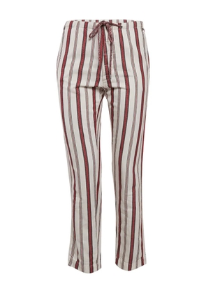 Zadig&Voltaire striped cotton trousers - White