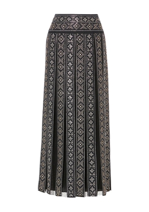 Temperley London pleated midi skirt - Black
