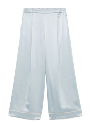 Carine Gilson satin silk pajama trousers - Blue