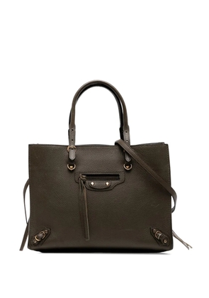 Balenciaga Pre-Owned 2015 Veau Papier A6 Zip Around satchel - Brown