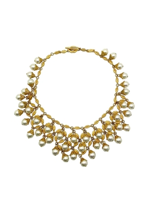 Jennifer Gibson Jewellery 2000s Lulu Guiness pearl-cascade necklace - Gold