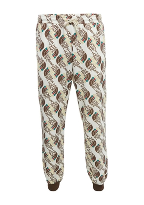 Gucci Pre-Owned x The North Face logo-print track pants - Neutrals