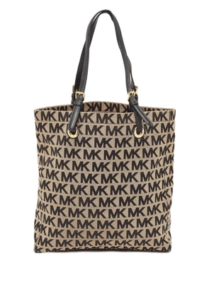 Michael Kors Vintage monogram-canvas tote bag - Black