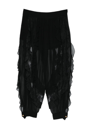 ZIMMERMANN Rebellion ruffled lace trousers - Black