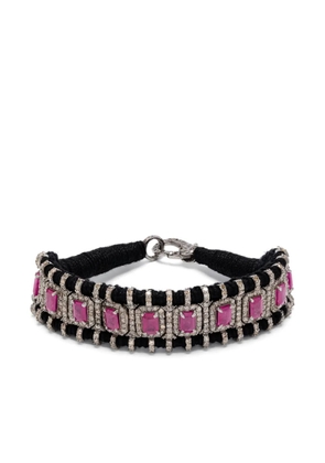 JIA JIA ruby and diamond statement bracelet - Silver