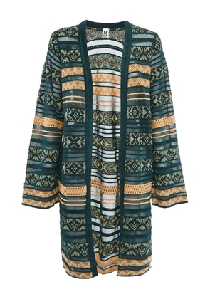 Missoni Pre-Owned stripe-knit cardigan - Green