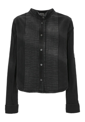 LOEWE pleated denim shirt - Black