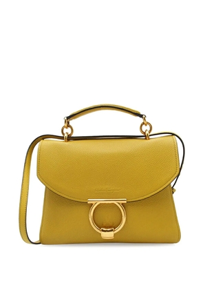 Ferragamo Pre-Owned 2000-2025 Calfskin Gancini Margot Top Handle Bag satchel - Yellow