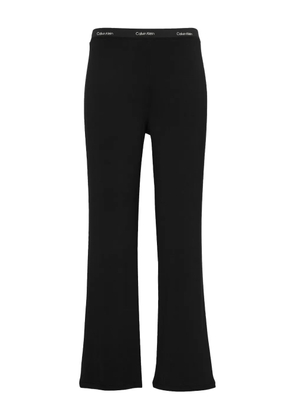 Calvin Klein logo-waistband trousers - Black