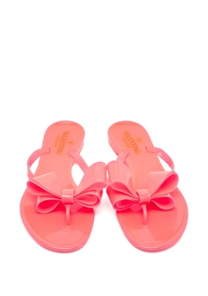 Valentino Garavani Pre-Owned bow-detail jelly slides - Pink