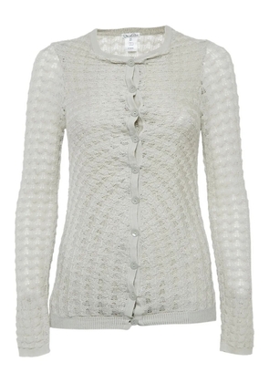 Oscar de la Renta Pre-Owned open-knit cardigan - White