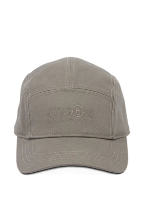 MM6 Maison Margiela logo-embroidered baseball cap - Grey