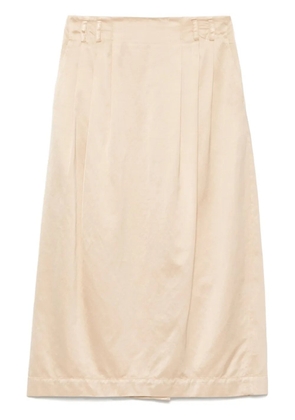 Peserico satin midi skirt - Neutrals