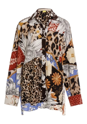 Agua Bendita leopard-print shirt - Black