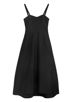 Jil Sander bustier-style midi dress - Black