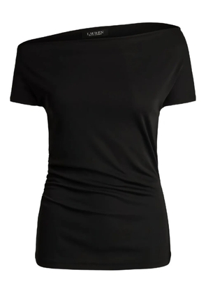 Lauren Ralph Lauren asymmetric one-shoulder top - Black