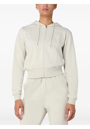 SQUATWOLF zip-up hooded track jacket - Grey