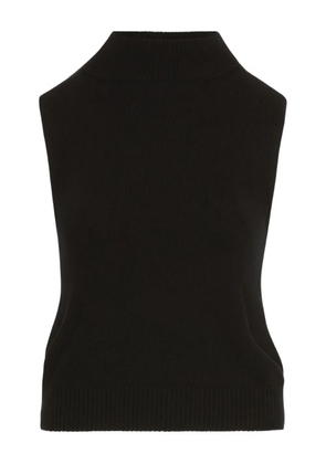 Oscar de la Renta mock-neck sleeveless top - Black