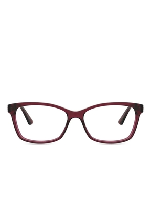 Pierre Cardin Eyewear rectangular embellished glasses - Red