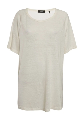 Theory linen T-shirt - White
