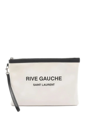 Saint Laurent Pre-Owned 2010s Rive Gauche clutch bag - Neutrals