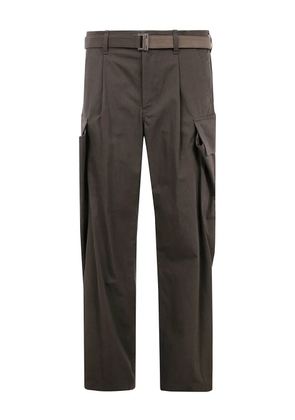 sacai pleated cargo pants - Green