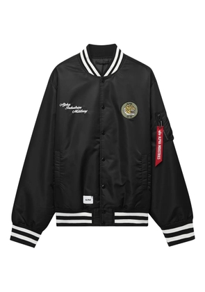 Alpha Industries tiger-patch bomber jacket - Black