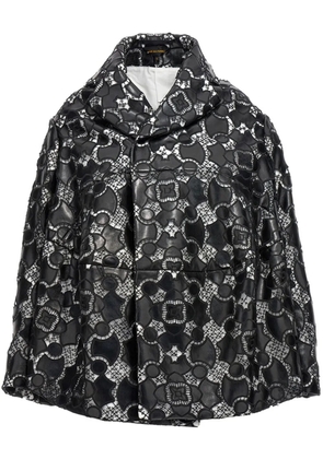 Comme Des Garçons lace-appliqué jacket - Black