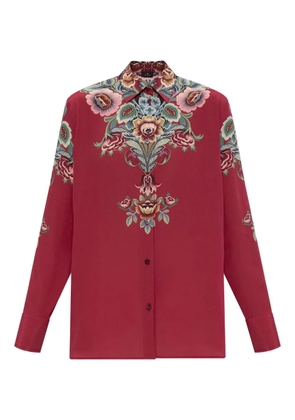 ETRO floral-print silk shirt - Pink