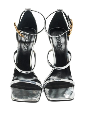 Versace Pre-Owned leather safety-pin sandals - Silver
