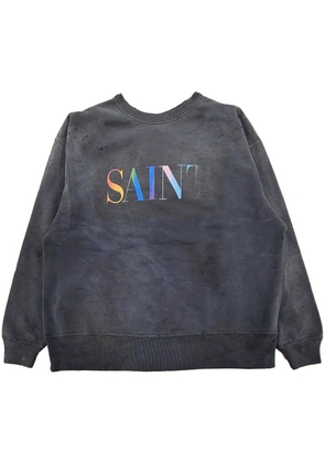 SAINT MXXXXXX logo-print sweatshirt - Black