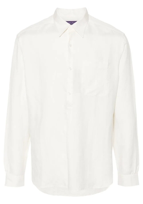 Ralph Lauren Purple Label poplin silk-blend shirt - White