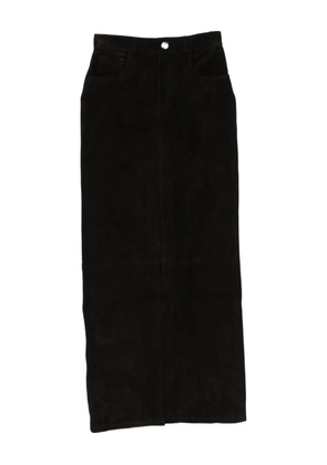 ducie Chicago suede maxi skirt - Black