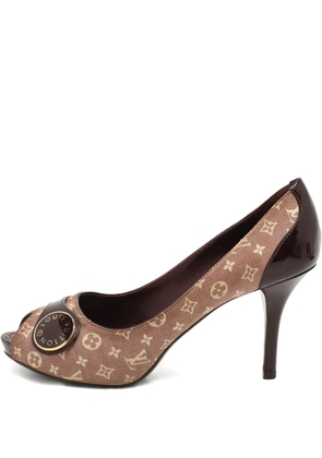 Louis Vuitton Pre-Owned monogram peep-toe pumps - Brown