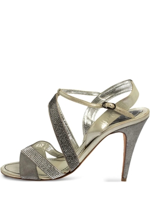 René Caovilla pre-owned 105mm crystal-emebllished sandals - Silver
