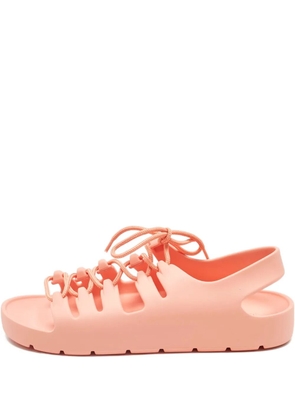 Bottega Veneta Pre-Owned lace sandals - Orange