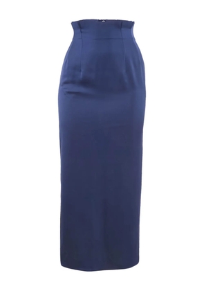 Armani Vintage pleated maxi skirt - Blue