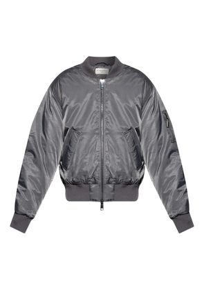 Officine Generale padded zip-up bomber jacket - Grey