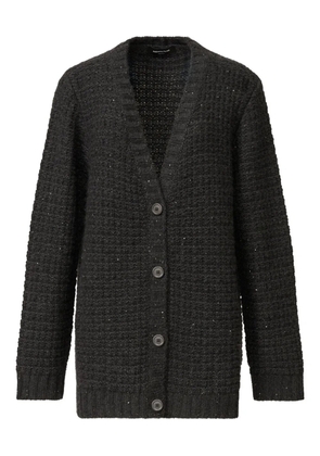 Fabiana Filippi sequin-embellished waffle-knit cardigan - Grey