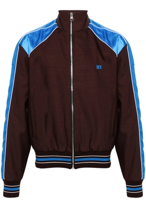 Wales Bonner Courage zip-up track jacket - Brown