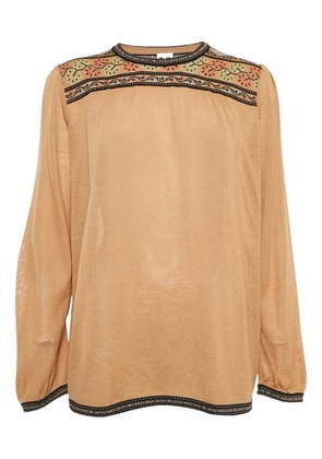 Missoni Pre-Owned embroidered knitted sweater - Neutrals