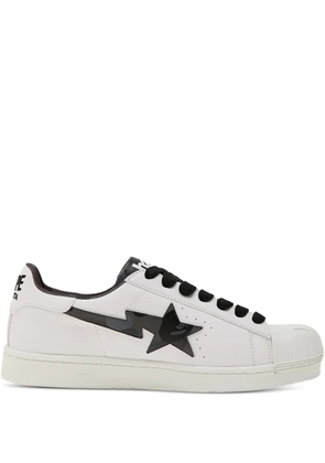 A BATHING APE® star-lightning sneakers - White