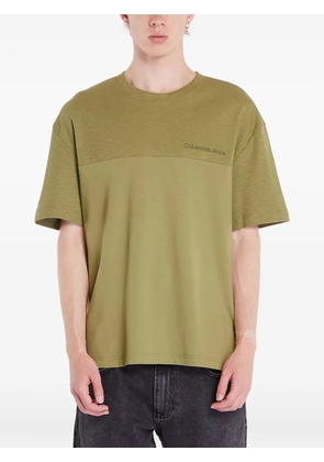 Calvin Klein Jeans logo-embroidered T-shirt - Green
