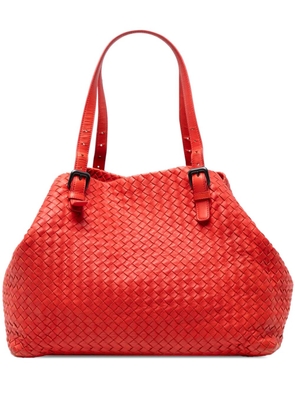 Bottega Veneta Pre-Owned 2012-2025 Large Nappa Intrecciato Cesta tote bag - Red