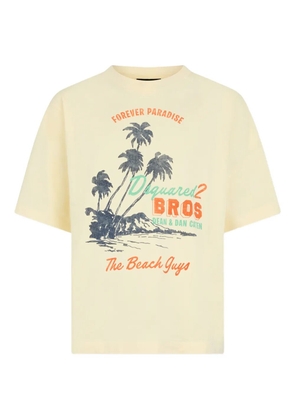 DSQUARED2 graphic-print crew-neck T-Shirt - Neutrals