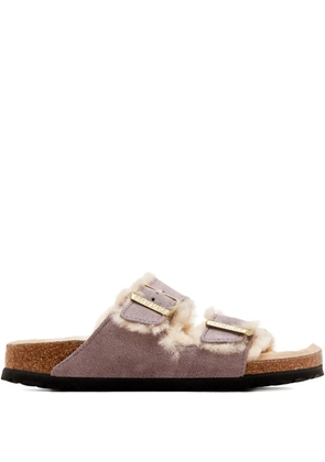 Birkenstock Arizona buckle shearling sandals - Purple