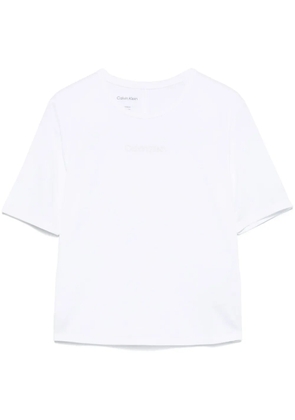 Calvin Klein logo-rubberised T-shirt - White