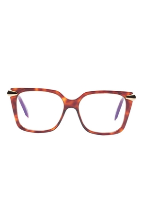 Bvlgari square-frame glasses - Brown