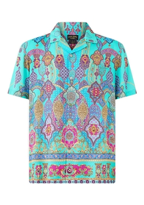Camilla camp collared corridor shirt - Blue