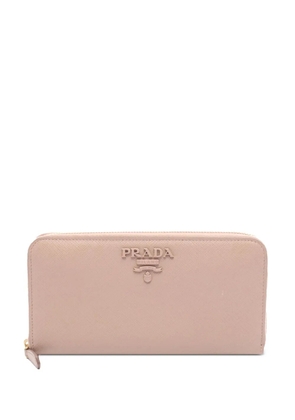 Prada Pre-Owned 2010-2025 Saffiano Zip Around Wallet long wallets - Pink